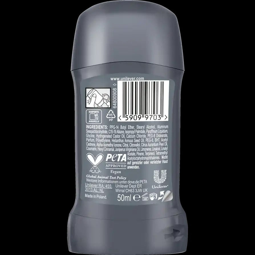 🧴 Dove Men+Care Anti-Transpirant Stick Clean Comfort — Protection 72h