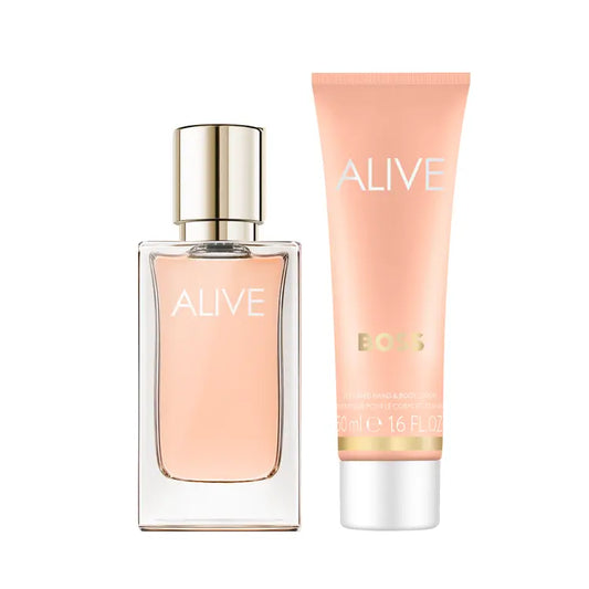 Coffret Parfum BOSS Alive Eau de Parfum SILLAGE FRUITÉ ET BOISÉ • DUO DE PRESTIGE • AUTHENTICITÉ ALLEMANDE GARANTIE