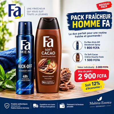 Pack Fraîcheur Homme Fa