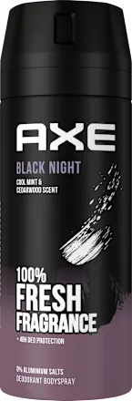 AXE BLACK NIGHT Protection 48H & Parfum Mystérieux (150 ml)