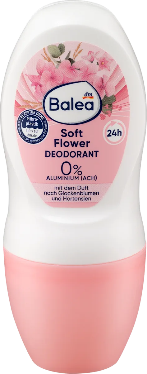 Balea Roll-on Soft Flower – 50 ml – Fraîcheur florale, protection 24 h