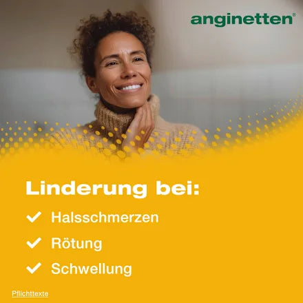 Anginetten Gorge Pastilles Sans Sucre - Goût Miel et Citron (24 pièces)