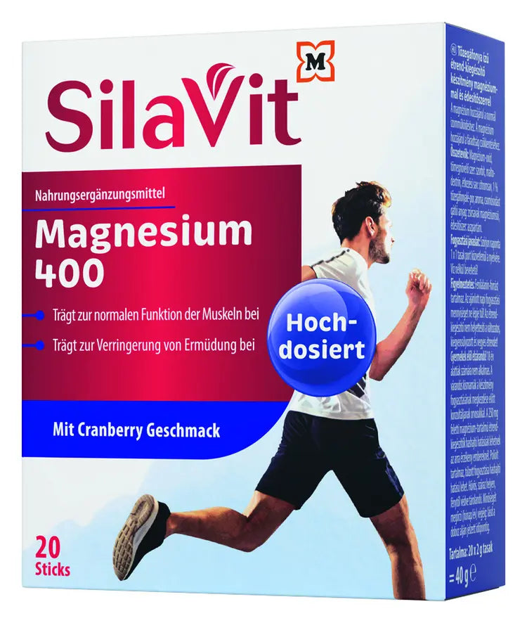 SilaVit Magnesium 400 – Sticks énergie & muscles