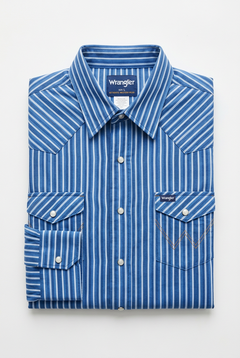 Wrangler WESTERN - Chemise - bleu