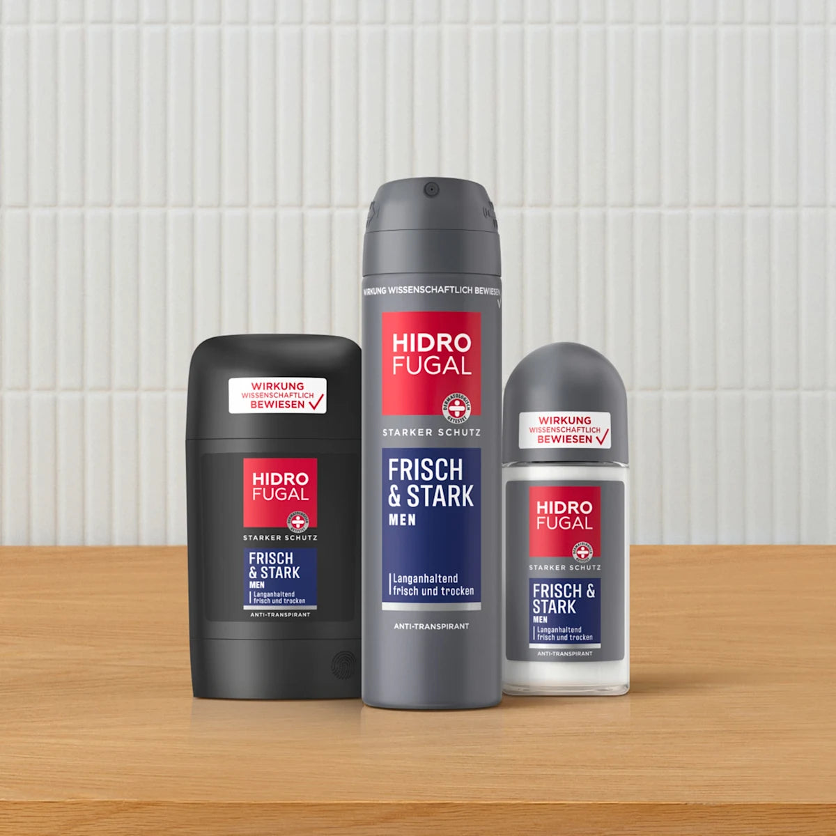 💪 Hidrofugal Men Frisch & Stark — Spray déodorant anti-transpirant pour hommes (150 ml)