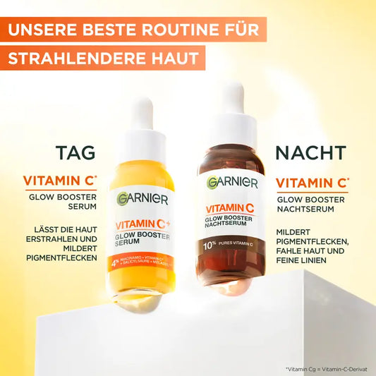 Garnier SkinActive Vitamin C Glow Booster Serum Anti-Taches et Booster d'Éclat Intensif