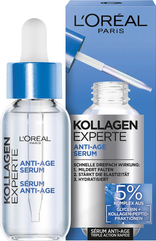 L'Oréal Paris Kollagen Experte Anti-Age Serum Soin Repulpant et Booster d'Élasticité