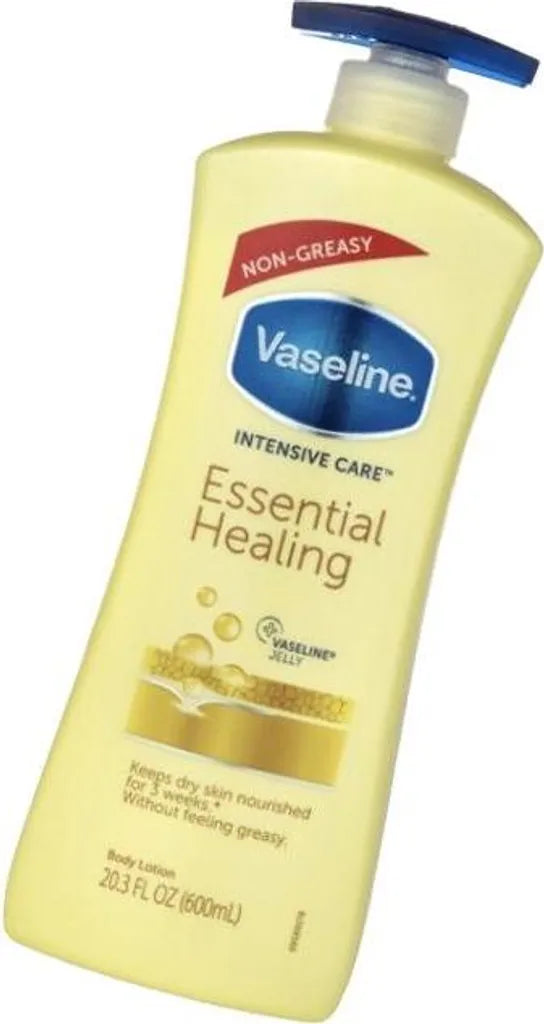 VASELINE ESSENTIAL HEALING Lait Corporel Réparateur - Format XXL 600ml 🇩🇪