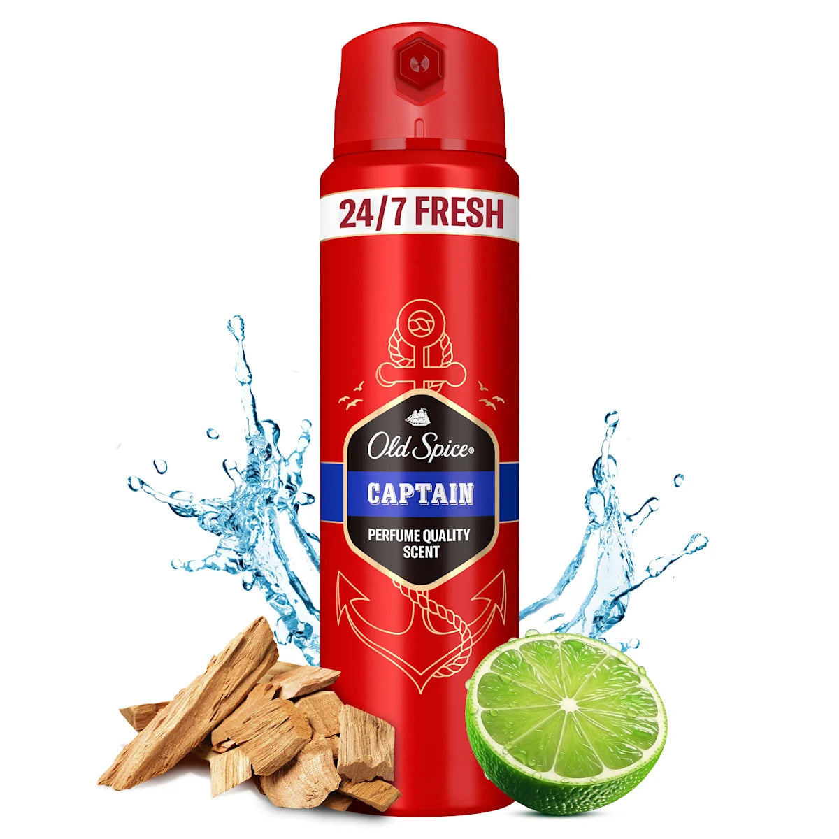🚢 Old Spice Deospray Captain — Spray déodorant pour hommes (150 ml)
