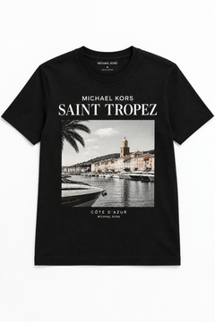 Michael Kors T-shirt Saint Tropez noir