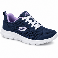 Skechers - Sneakers basses en mesh - bleu marine