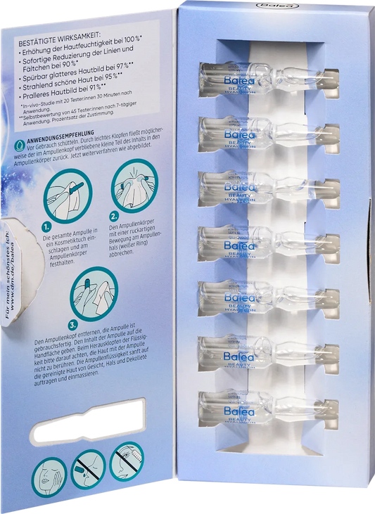 ✨ Balea Beauty Hyaluron Lifting-Kur — 7 ampoules pour un soin lifting