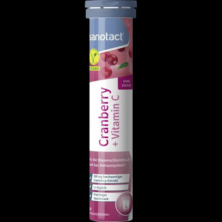 Cranberry Vitamine C Tablettes Effervescentes