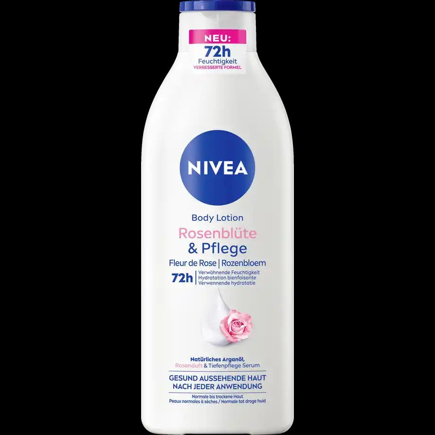 🌹 NIVEA Rosenblüte &amp; Pflege — Lotion corps parfumée à la rose