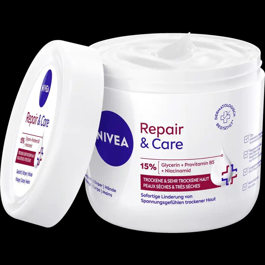 🧴 NIVEA Repair & Care — Crème réparatrice & nourrissante