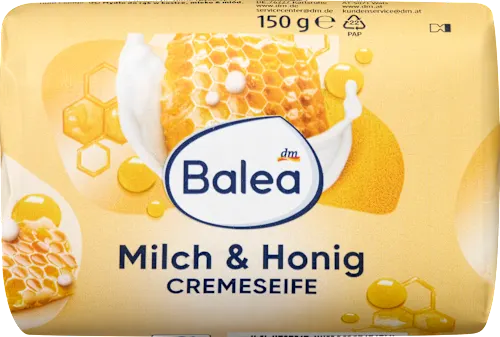 Savon Crème au Lait et au Miel Balea — 100 g