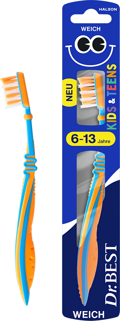🪥 Brosse à dents Dr. Best Kids &amp; Teens — 6 à 13 ans