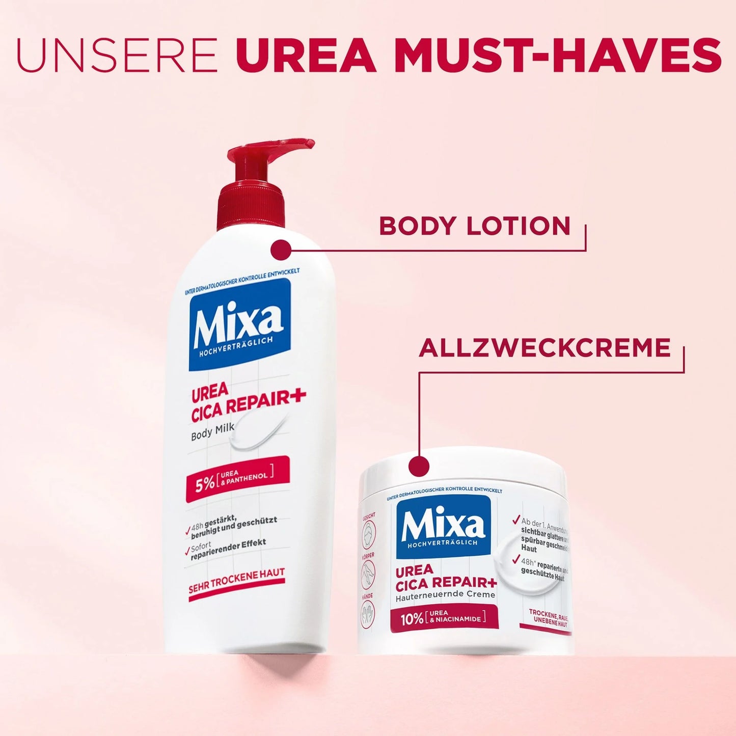 🧴 Mixa Urea Cica Repair+ — 75 ml