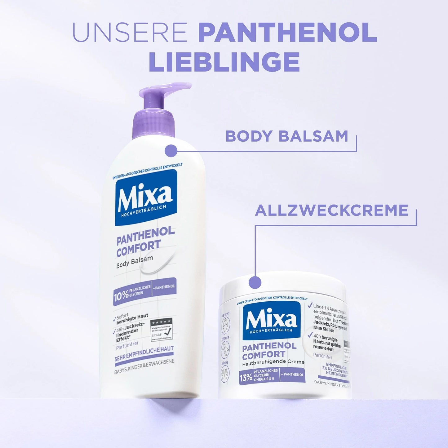 🌿 Mixa Crème Panthenol Comfort – Crème Apaisante