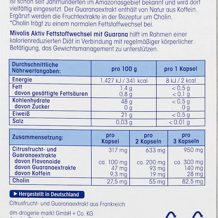 Mivolis Aktiv Fettstoffwechsel Capsules