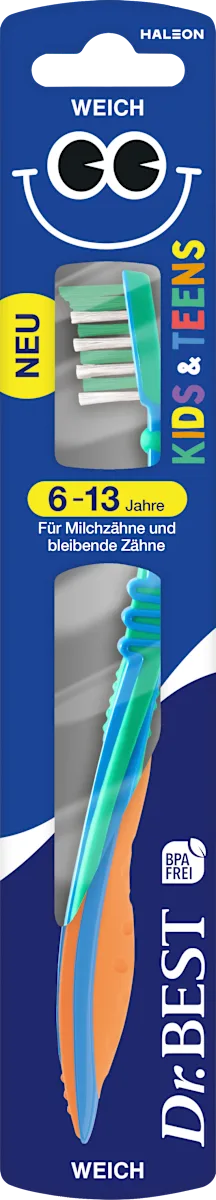 🪥 Brosse à dents Dr. Best Kids &amp; Teens — 6 à 13 ans