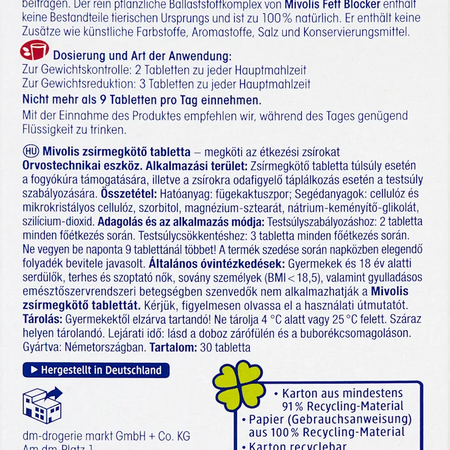 Mivolis Fat Blocker Comprimés