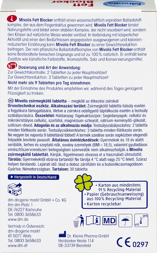 Mivolis Fat Blocker Comprimés