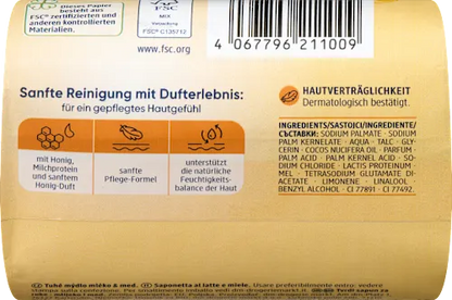 Savon Crème au Lait et au Miel Balea — 100 g