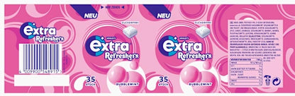 Extra Refreshers Bubblemint Chewing-gum sans sucre – 35 dragées
