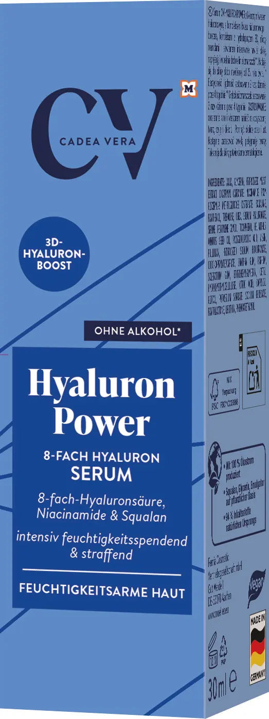 CV Hyaluron Power 8-fach Hyaluron Serum Concentré Hydratant Intensif et Repulpant