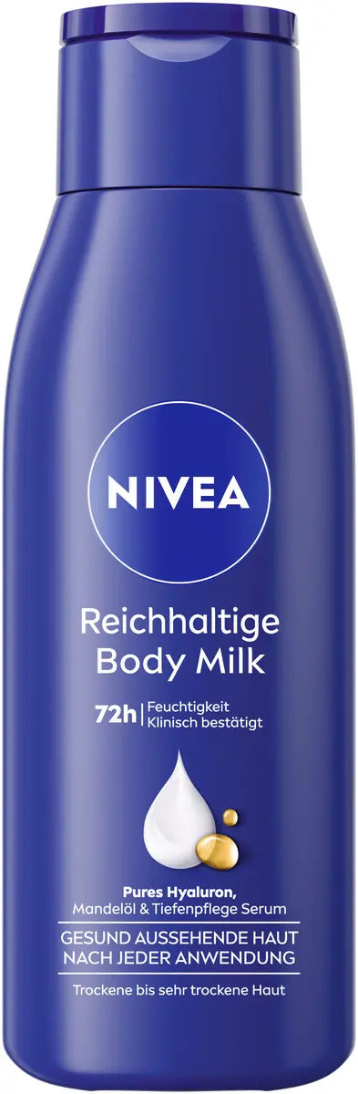Nivea Reichhaltige Body Milk Lait Corps Nourrissant 48h - Peaux Très Sèches