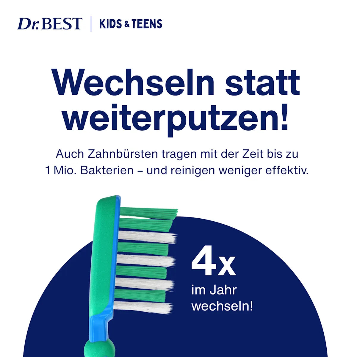 🪥 Brosse à dents Dr. Best Kids &amp; Teens — 6 à 13 ans