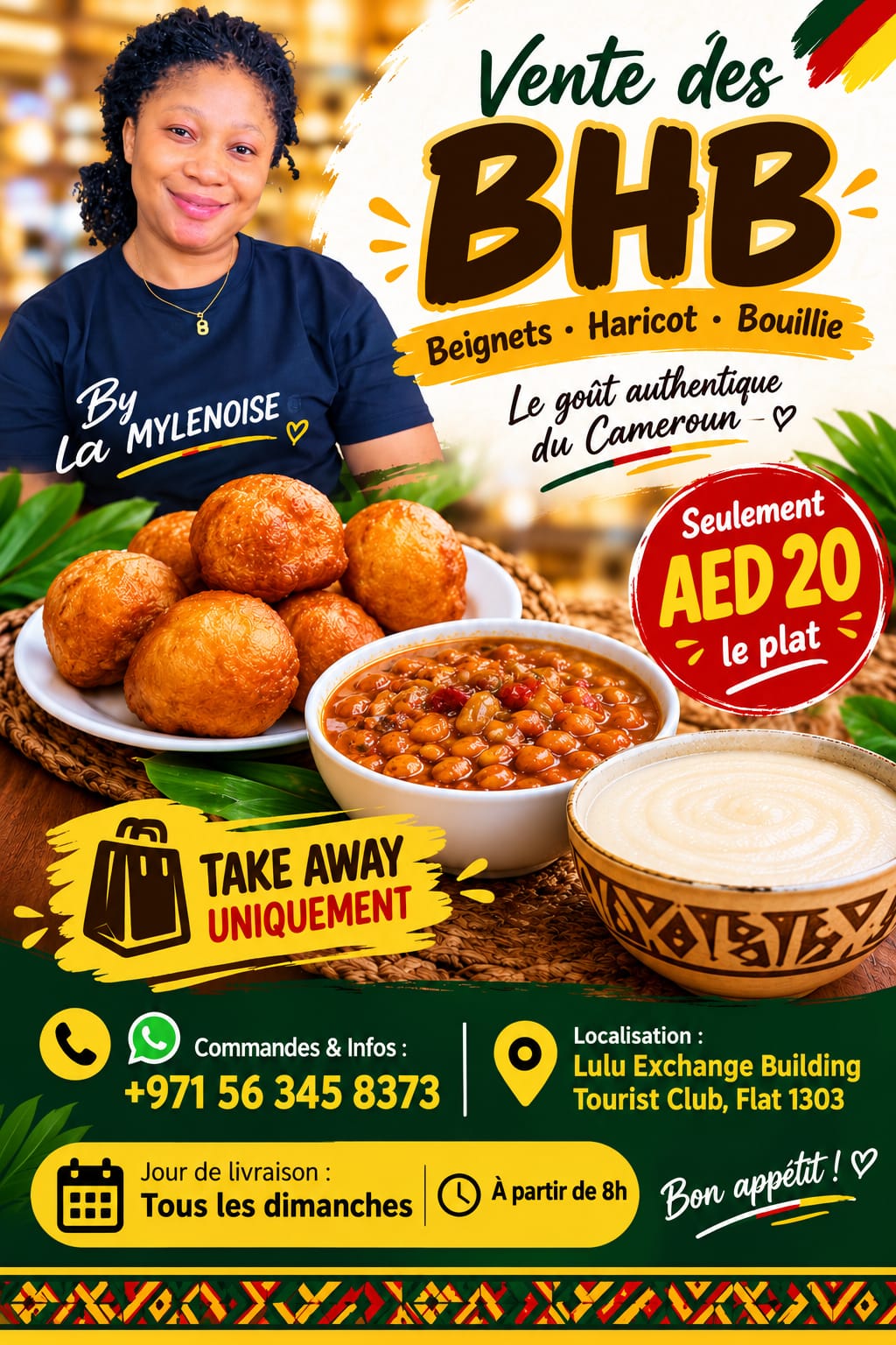 Mylene African Food à Abu Dhabi : BHB du dimanche, épicerie camerounaise, plats africains et traiteur – photo 1