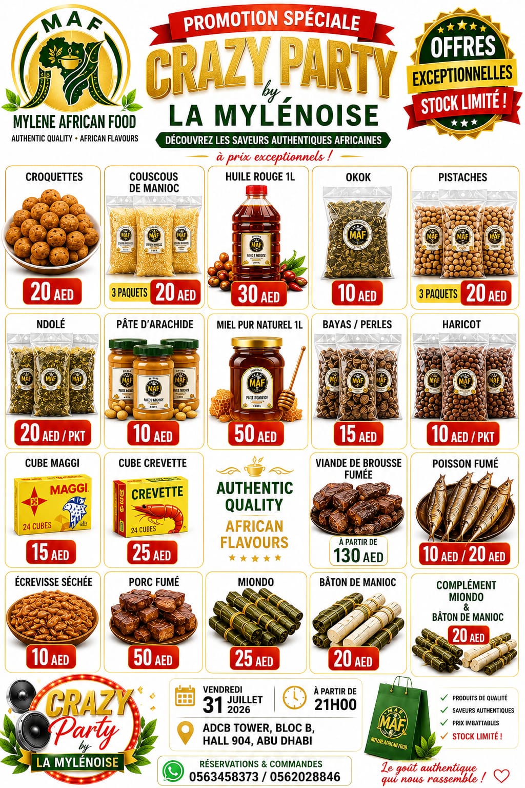 Mylene African Food à Abu Dhabi : BHB du dimanche, épicerie camerounaise, plats africains et traiteur – photo 2