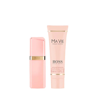 Coffret Parfum BOSS Ma Vie Eau de Parfum  SILLAGE FLORAL ET BOISÉ • DUO CADEAU ÉLÉGANT • AUTHENTICITÉ ALLEMANDE GARANTIE