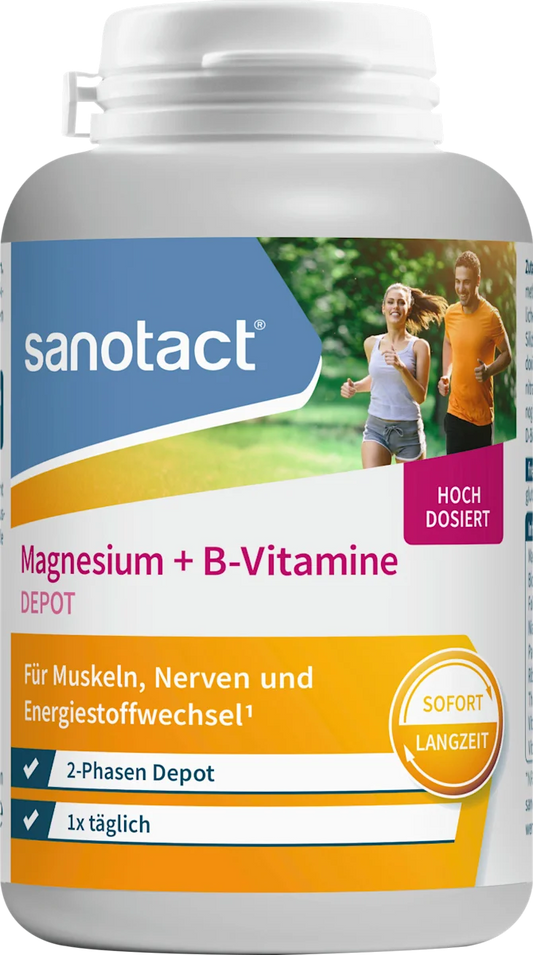 💊 Sanotact Magnésium 500 + Vitamines B — 180 comprimés