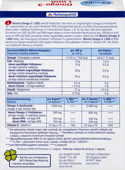 💊 Mivolis Omega-3 1000 — 60 capsules