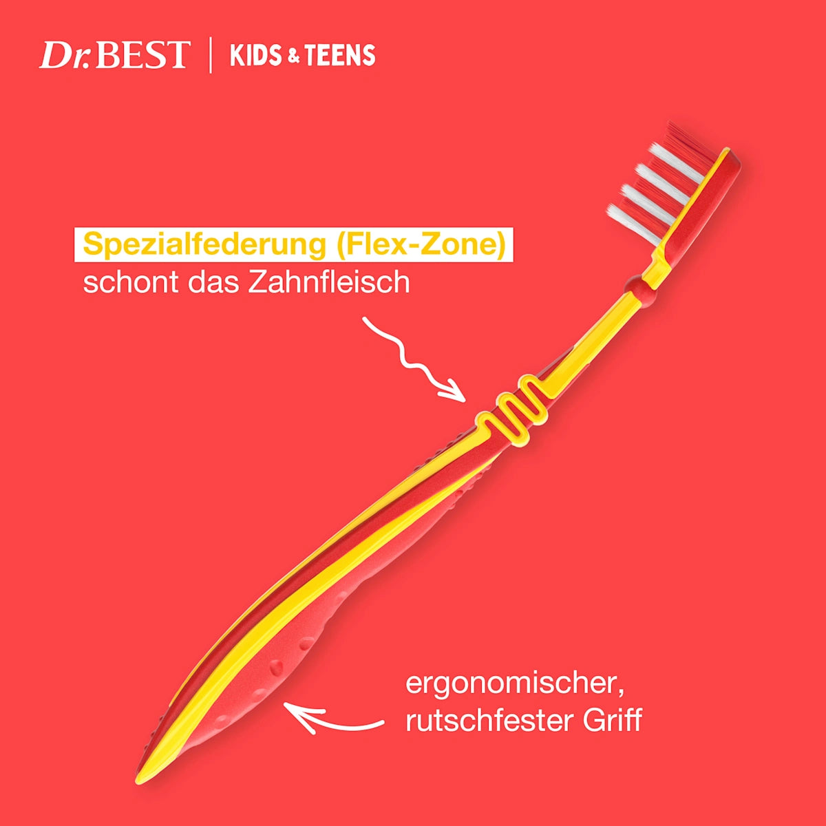 🪥 Brosse à dents Dr. Best Kids &amp; Teens — 6 à 13 ans