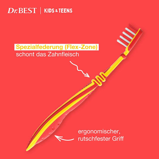 🪥 Brosse à dents Dr. Best Kids &amp; Teens — 6 à 13 ans