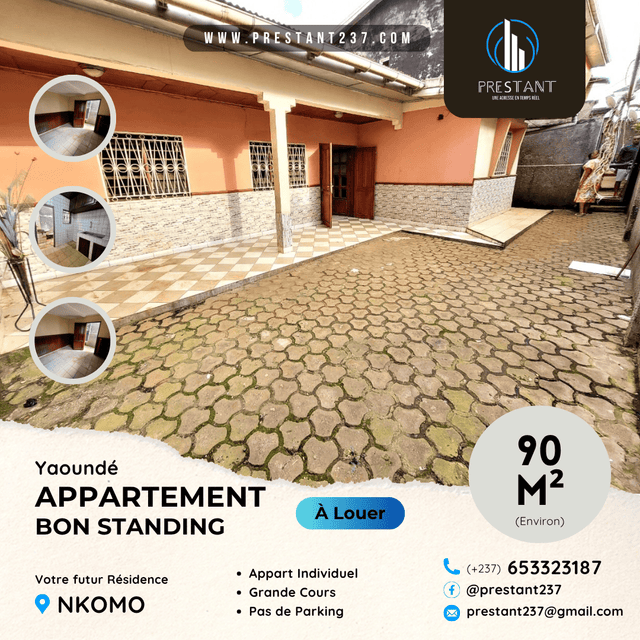 Appartement 3 chambres individuel – Nkomo