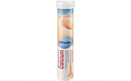 Mivolis Calcium – Comprimés Effervescents (20 pièces) Complément alimentaire – Goût Orange