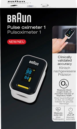 📈 Braun Pulsoximeter 1 — Appareil pour mesurer l’oxygène dans le sang