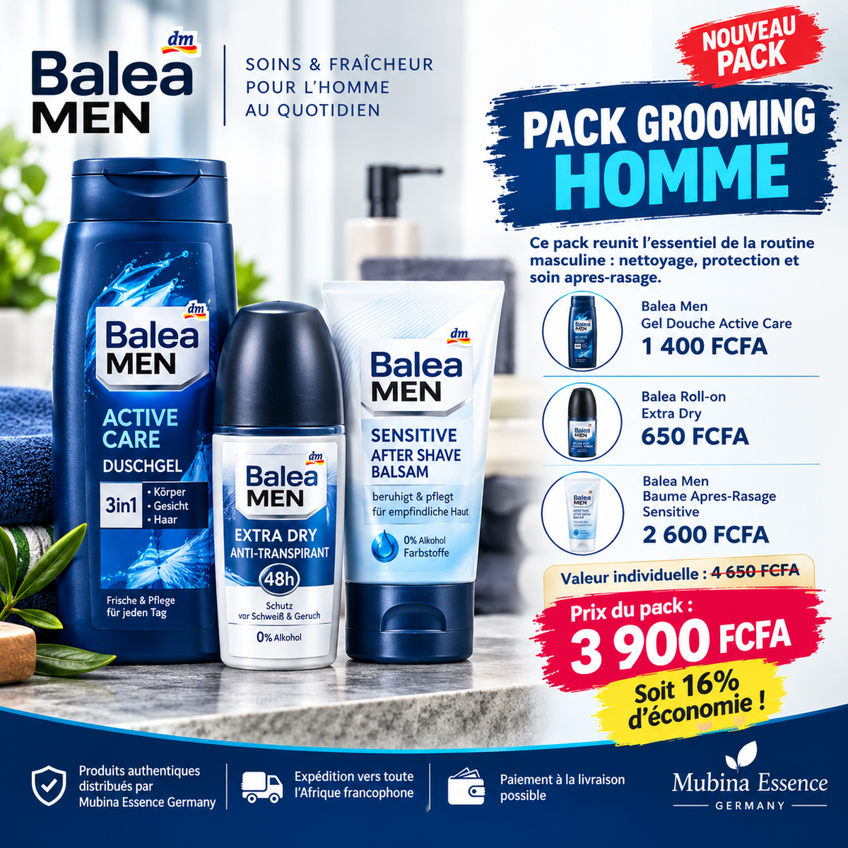 Pack Grooming Homme – Mubina Essence