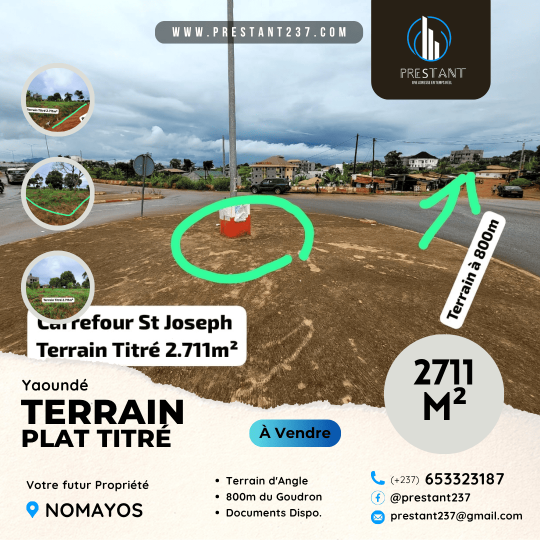 Terrain d'angle titré 2 711 m² – Nomayos – photo 1