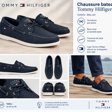 Tommy Hilfiger Chaussure bateau bleue