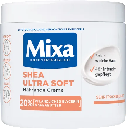 CRÈME DE SOIN MIXA SHEA ULTRA-SOFT  Soin Intensif Visage, Corps et Mains • Qualité Europe 🇪🇺
