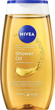 NIVEA HUILE DE DOUCHE NATURAL  Soin Lavant Relipidant • 55% d'Huiles Naturelles • Qualité allemande 🇩🇪