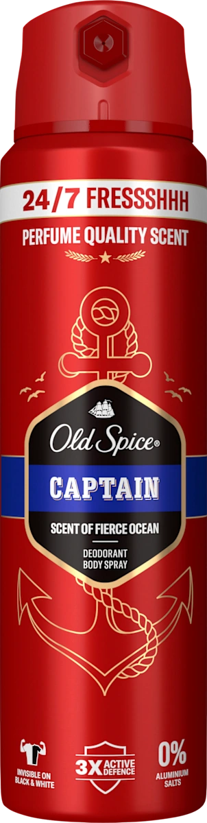 🚢 Old Spice Deospray Captain — Spray déodorant pour hommes (150 ml)
