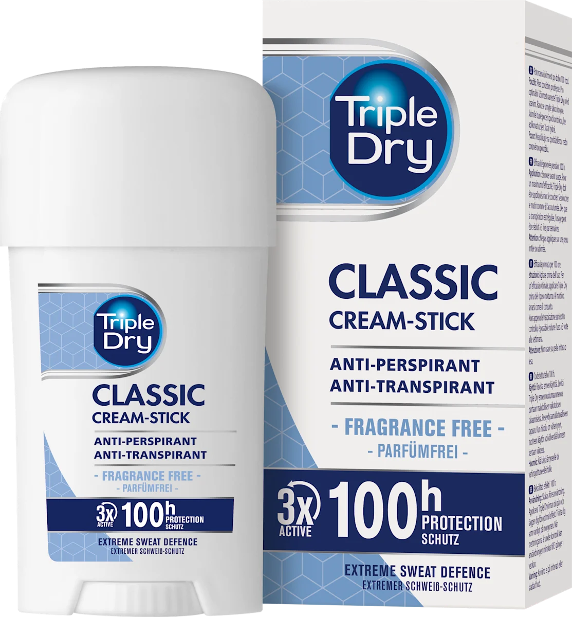 💪 Triple Dry Anti-Transpirant Deostick Classic — Protection extrême contre la transpiration