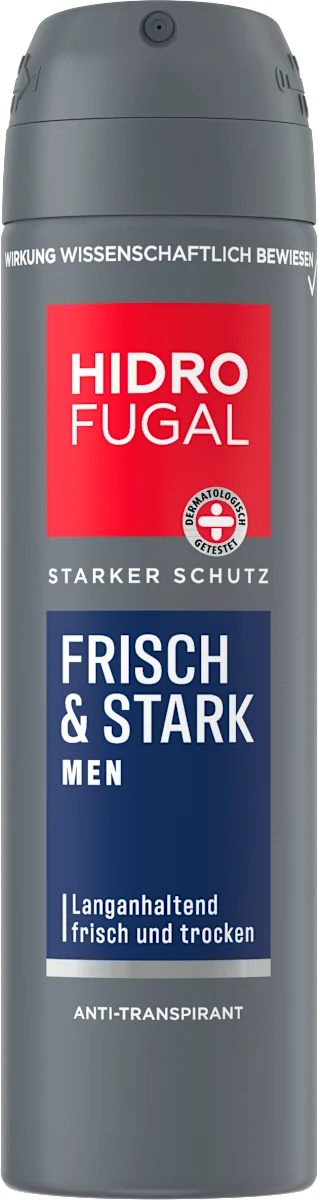 💪 Hidrofugal Men Frisch &amp; Stark — Spray déodorant anti-transpirant pour hommes (150 ml)